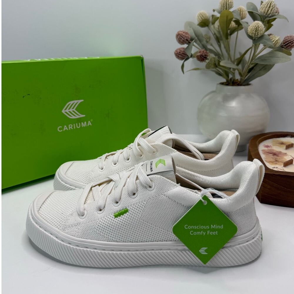 Cariuma IBI Knit Sneaker Casual Sporty Comfort Off-White Women's 6.5 NWB